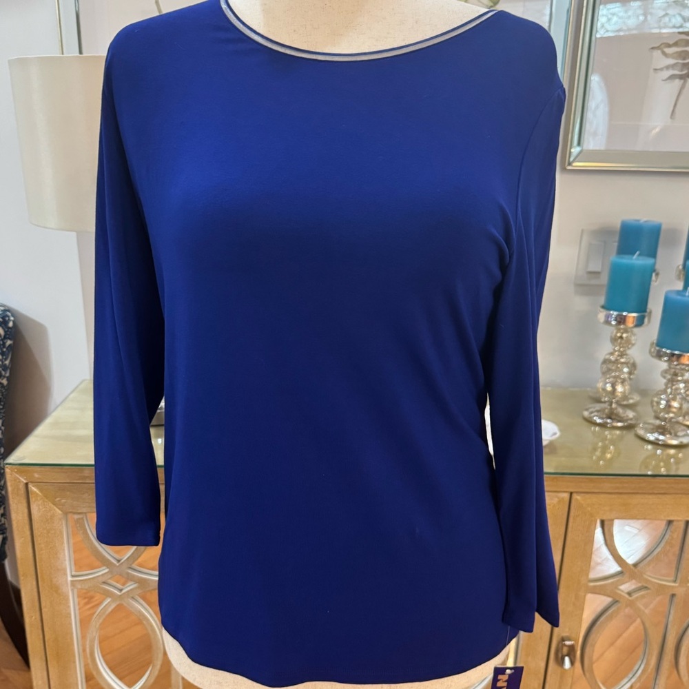 Peter Nygard Royal Blue Long Sleeve Top